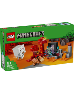 LEGO 21255 Minecraft The Nether Portal Ambush Building Toy