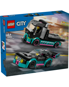 LEGO 60406 City Race Car and Car Carrier Truck Building Toys