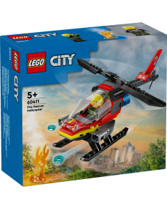 LEGO 60411 City Fire Rescue Helicopter Toy Vehicle Set