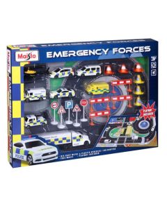 Maisto M12151 Fresh Metal Emergency Force Playset including Playmat 1/24