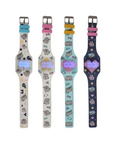 Pusheen Cat Silicone Digital Watch Single 