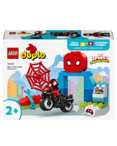 LEGO 10424 DUPLO Marvel Spin’s Motorcycle Adventure Building Toy Set