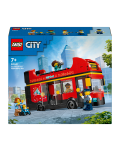 LEGO 60407 City Red Double-Decker Sightseeing Bus Toy Set