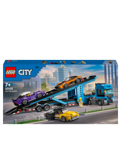 LEGO 60408 City Car Transporter Truck with Sports Cars Toy Set