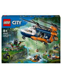 LEGO 60437 City Jungle Explorer Helicopter at Base Camp Set