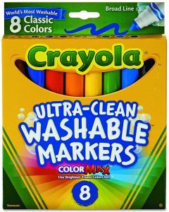 Crayola 58-8328 8  Ultra Clean Washable Broad Markers